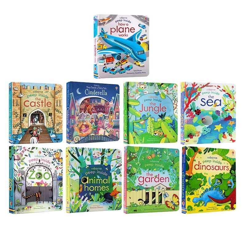 Kids Education Age - Peep Inside Usborne Book หนังสือภาพการศึกษาภาษาอังกฤษสําหรับเด็กเด็กของขวัญการเรียนรู้เทพนิยาย
