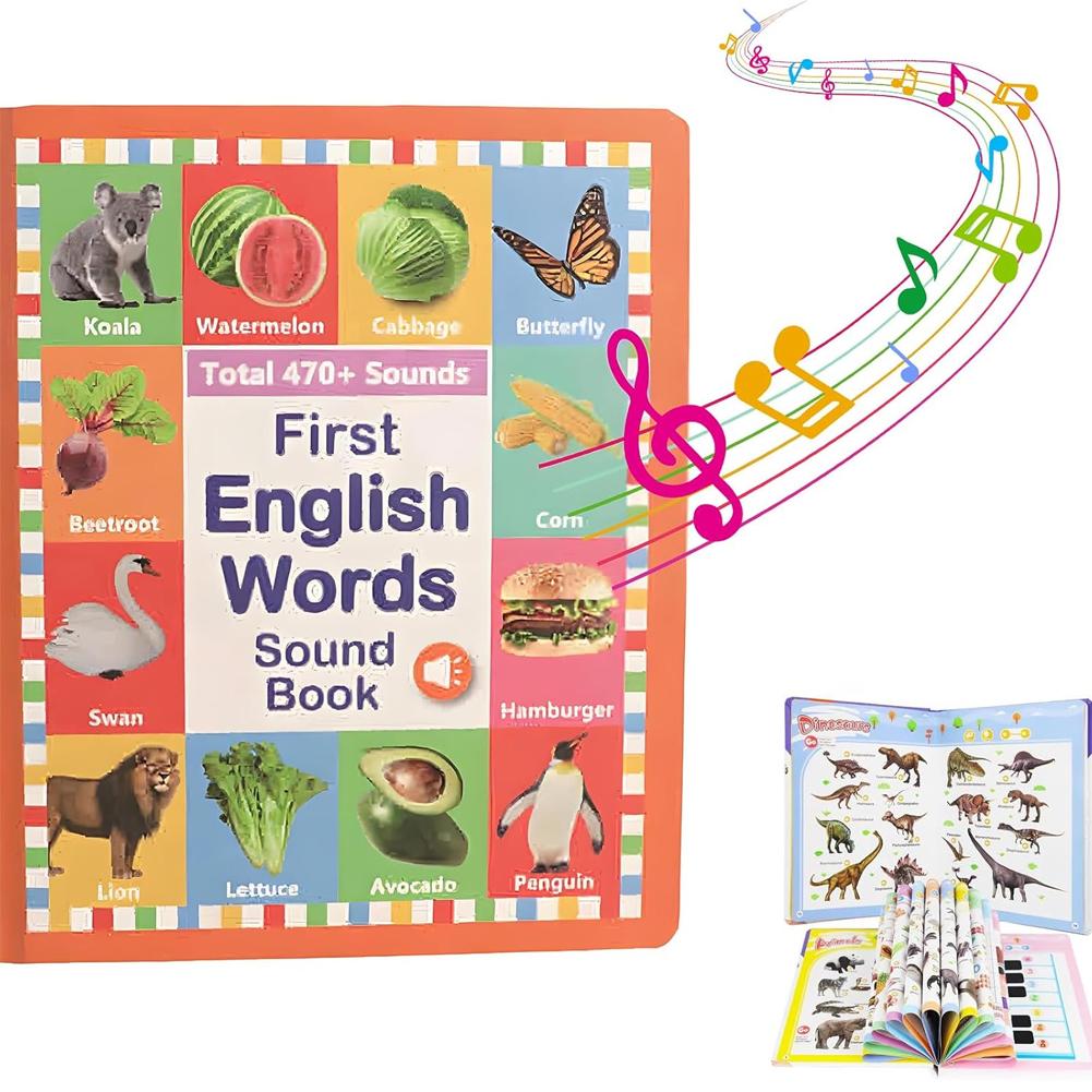 Kids Education Age - หนังสืออ่านเสียงภาษาอังกฤษ การตรัสรู้ตามธรรมชาติ หนังสือเสียงการศึกษาปฐมวัยภาษาอังกฤษ เหมาะสำหรับทุกวัย หนังสือคำศัพท์ภาษาอังกฤษสำหรับเด็ก