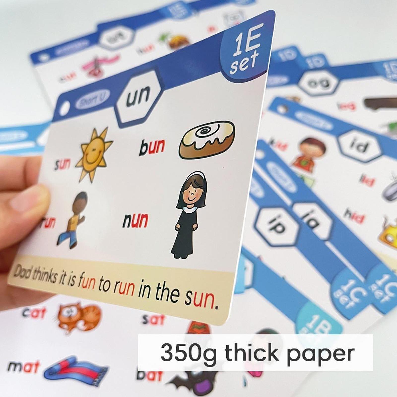แฟลชการ์ดฝึกอ่าน Phonics กิจกร - Phonics Card Game บทวิจารณ์และราคา
