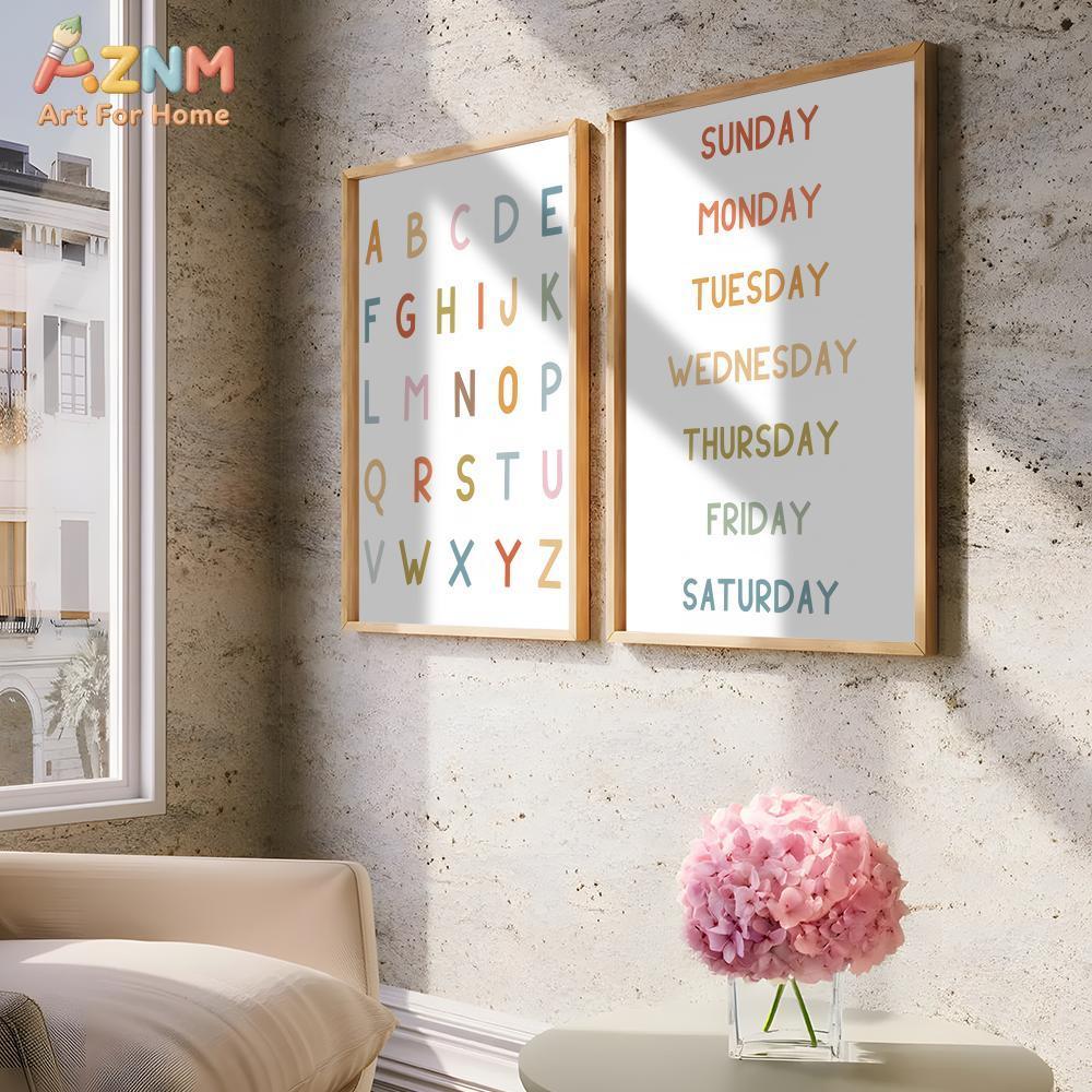 AZNM ศิลปะบนผืนผ้าใบแบบไม่มีกร - Kids Education Yes บทวิจารณ์และราคา