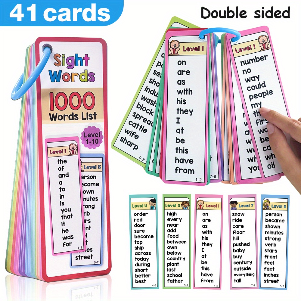 1000 Sight Words แฟลชการ์ดสําห - Kids Education Age บทวิจารณ์และราคา