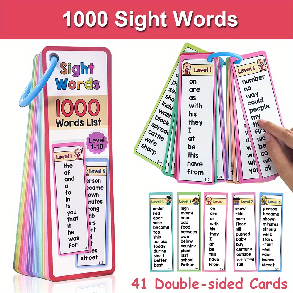 1000 Sight Words แฟลชการ์ดสําห - Kids Education Age บทวิจารณ์และราคา