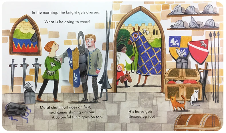 Usborne Peep Inside The Castle - Kids Education Age บทวิจารณ์และราคา