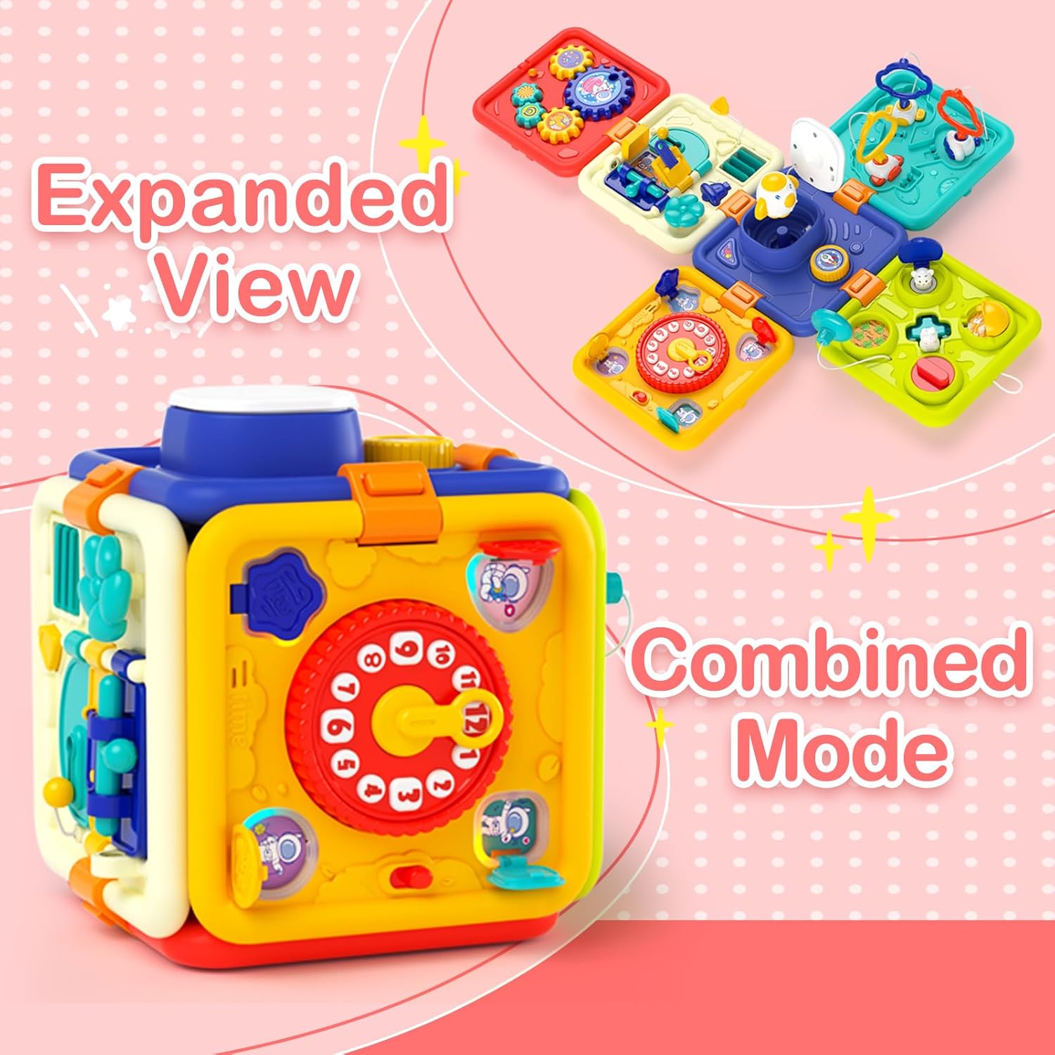 บอร์ดกิจกรรมมอนเตสซอรี่ 6-in-1 - Kids Education Yes บทวิจารณ์และราคา