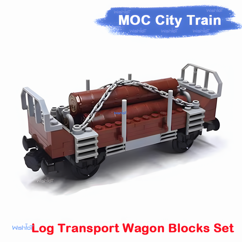 ชุดตัวต่อรถไฟขนส่งไม้ซุง MOC C - Kids Education Login บทวิจารณ์และราคา